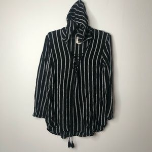 Billabong Swim Cover Up Size Small Black & White